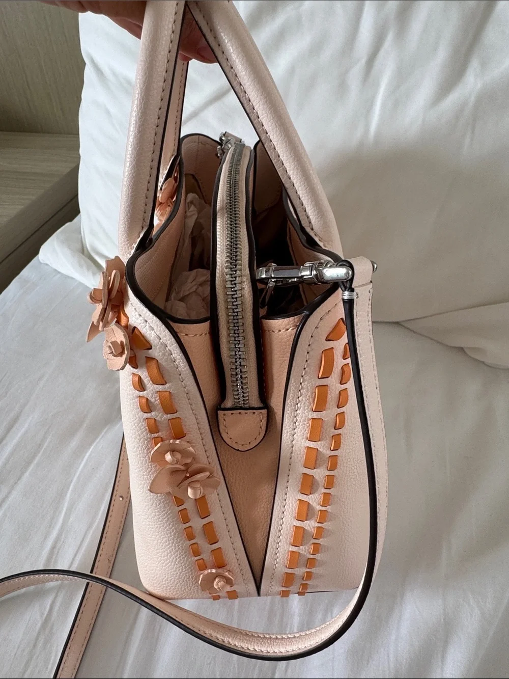Kate spade Thompson street floral small satchel bag purse